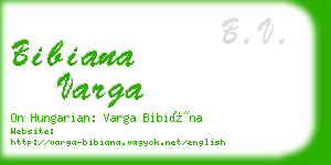 bibiana varga business card